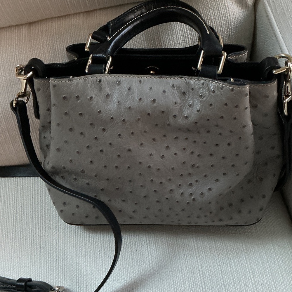Dooney & Bourke Black and Gray Satchel - Picture 2 of 11